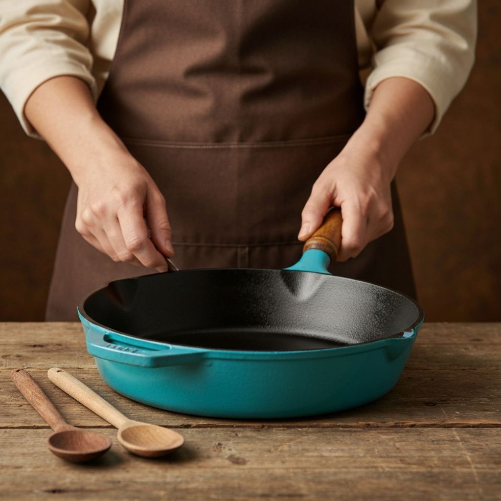 Pioneer Woman cast iron skillet ready for seasoning